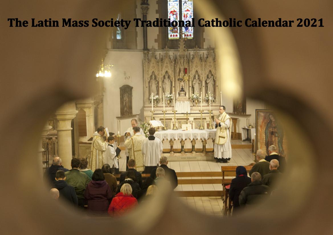Traditional Catholic Calendar 2021 Latin Mass Society latin mass calendar 2021