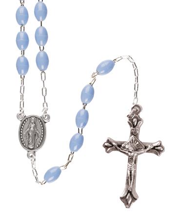 Plastic Rosary Blue | Latin Mass Society